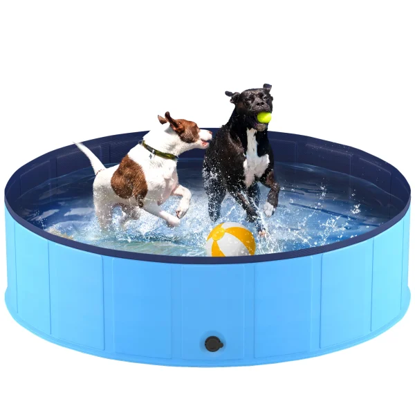 Anti-Slip Collapsible Pet Bathtub, Hard Plastic Bath Pool for Pets Dogs and Cats