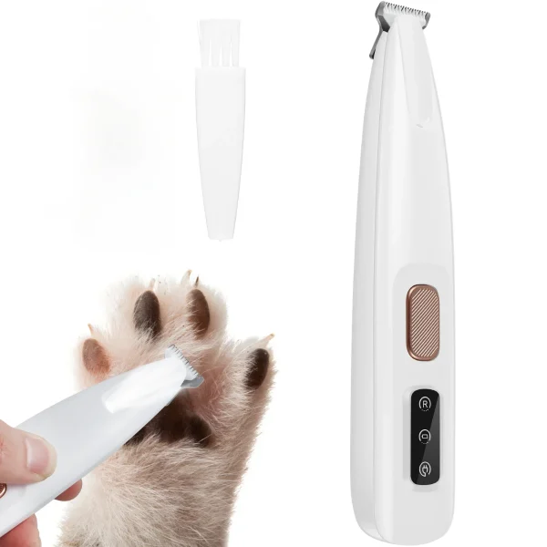 New Dog Paw Trimmer with LED Light Fully Waterproof