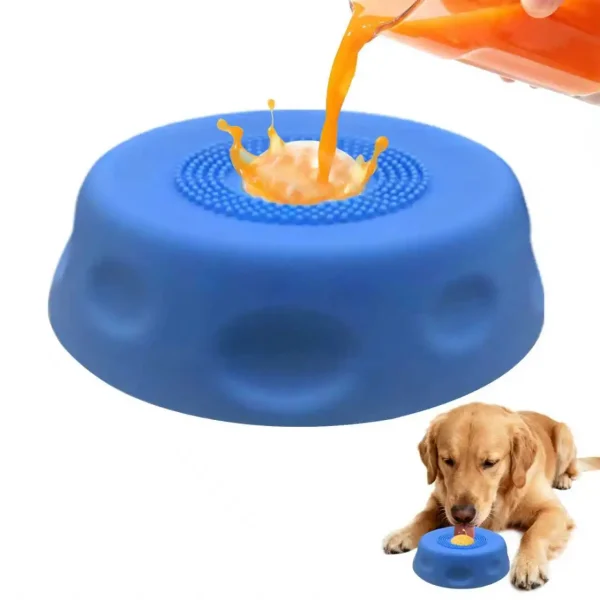 Anti‑Slip Anti‑Tip Pet Licking Feeder Bowl for Dogs & Cats, Perfect for Bone Broth Liquid Treats